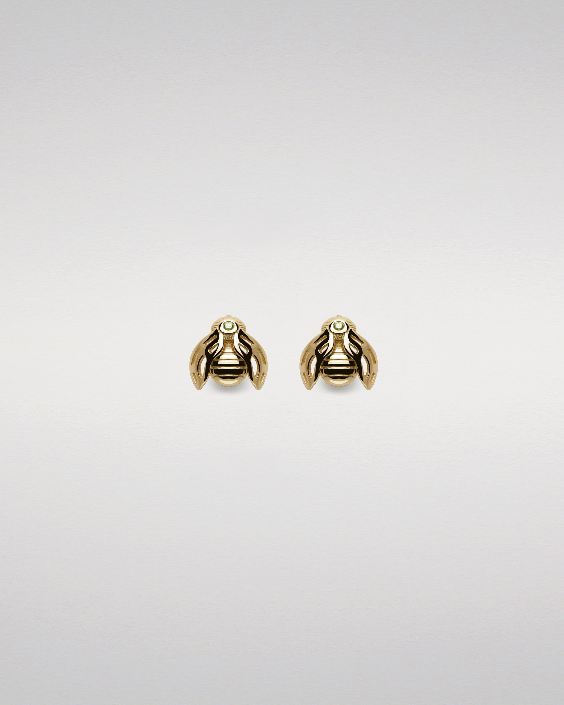 Golden Bee Stud Earrings