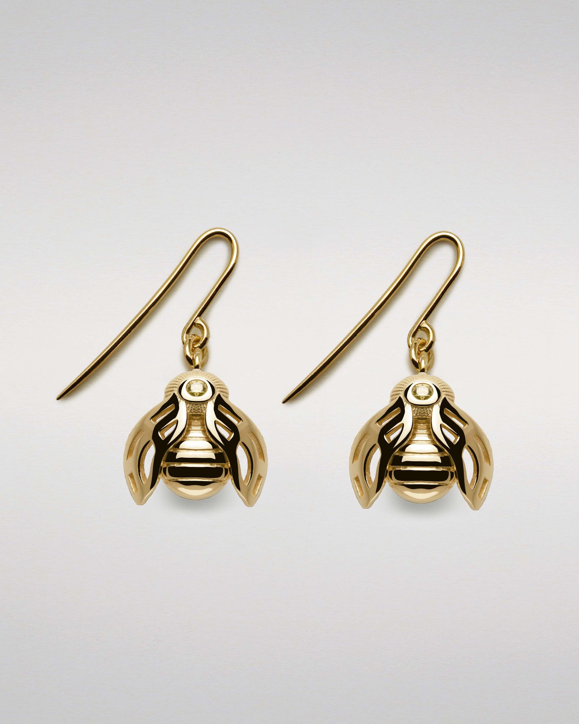 Golden Bee Earrings