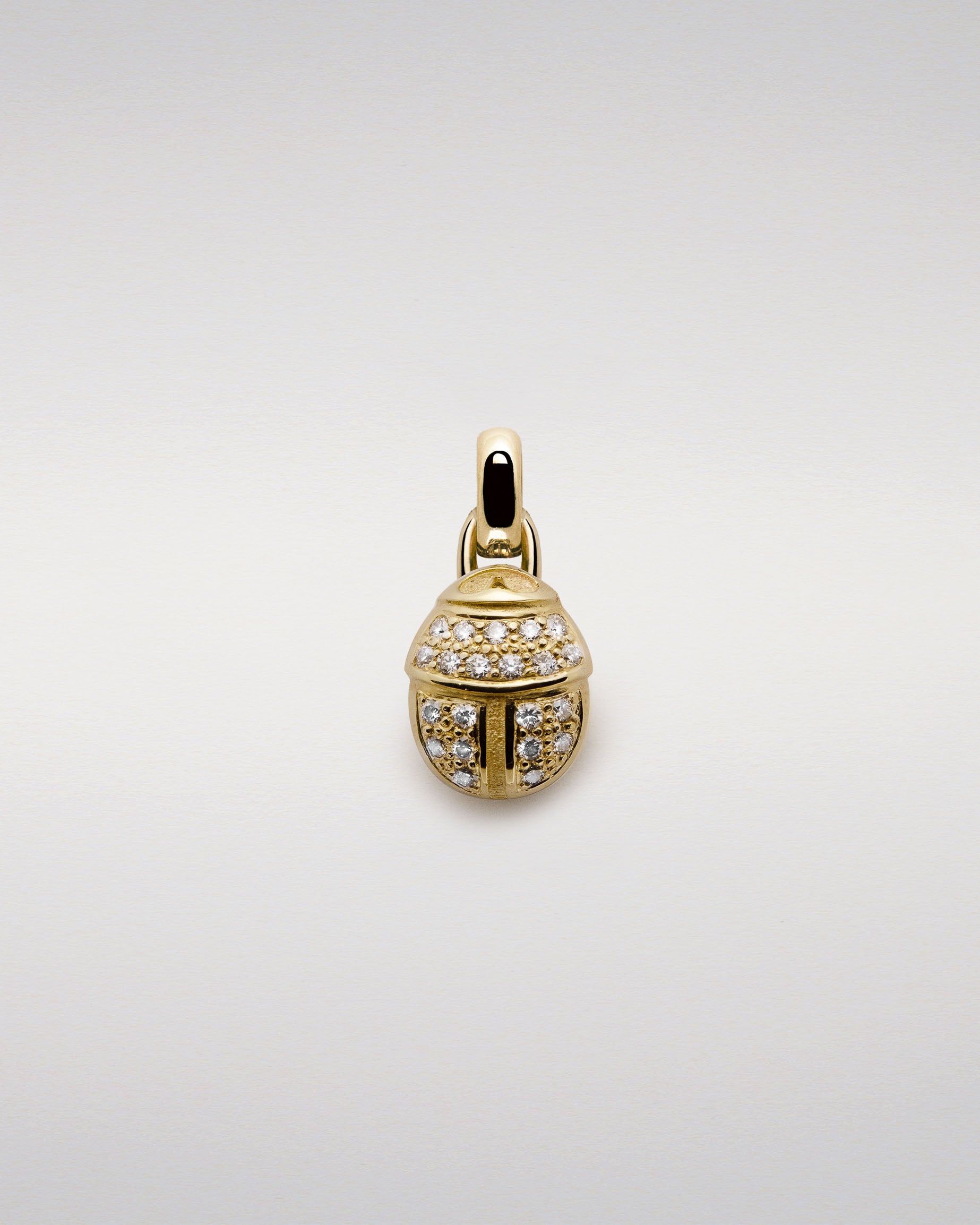 Queen Scarab Pendant with Pavé-Set Diamonds