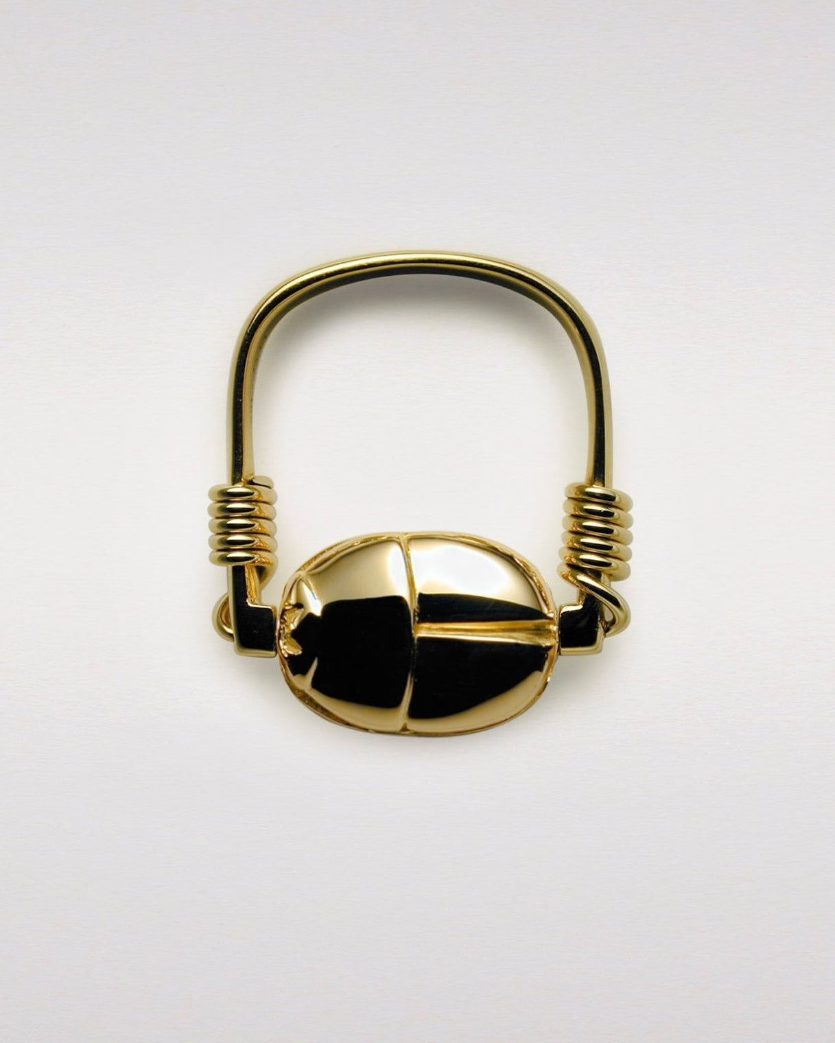 Classical Scarab Swivel Ring
