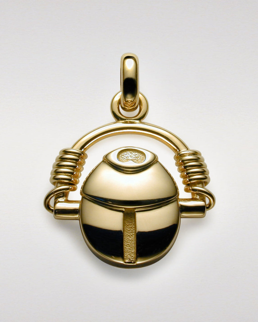 Sculptured Scarab Pendant