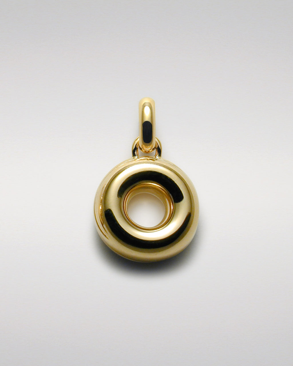 Donut Pendant with Pavé-Set Diamonds
