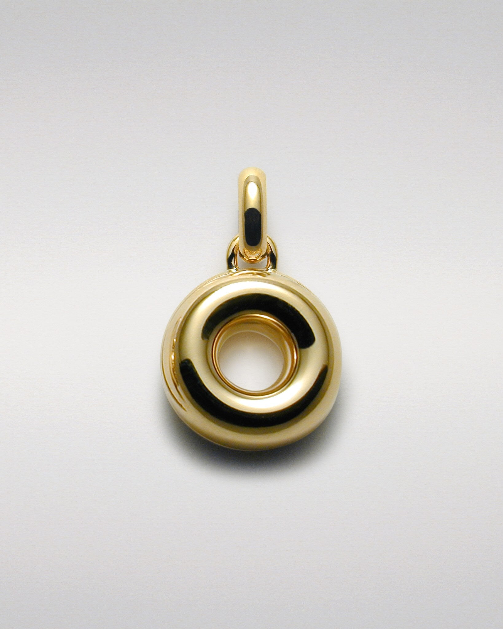 Donut Pendant with Pavé-Set Diamonds